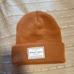 Binky Bro Kids Tan Beanie Hat